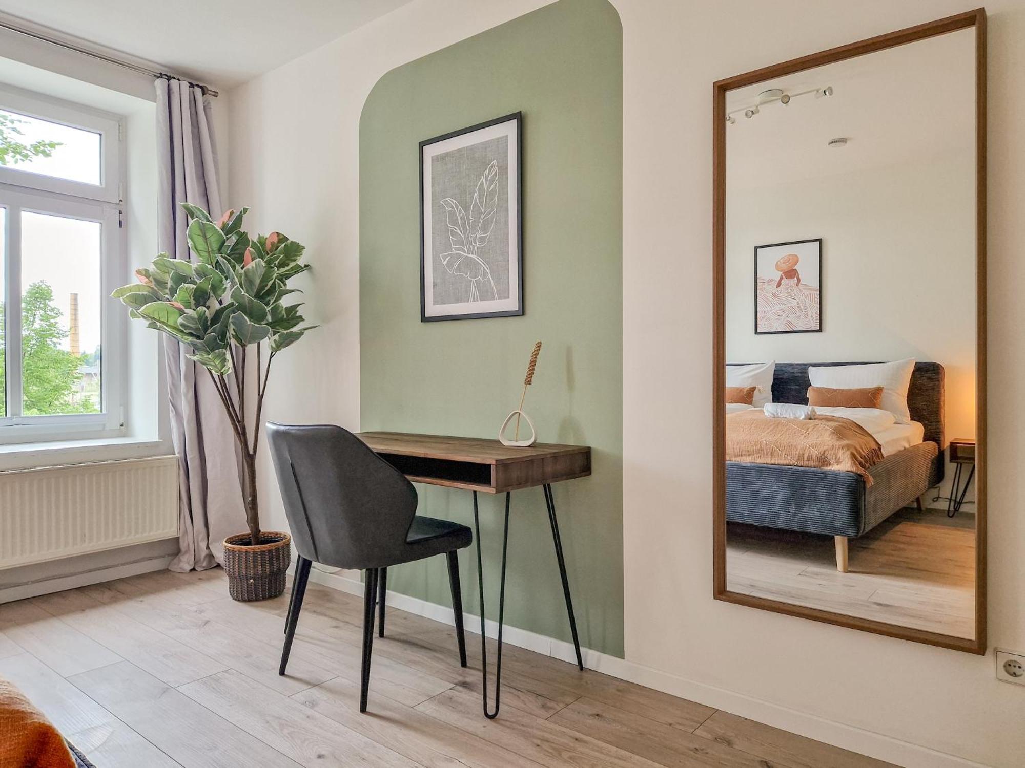 Boho-Suite - Sauna, Netflix, Nespresso, Zentral, Messe Chemnitz Exterior foto