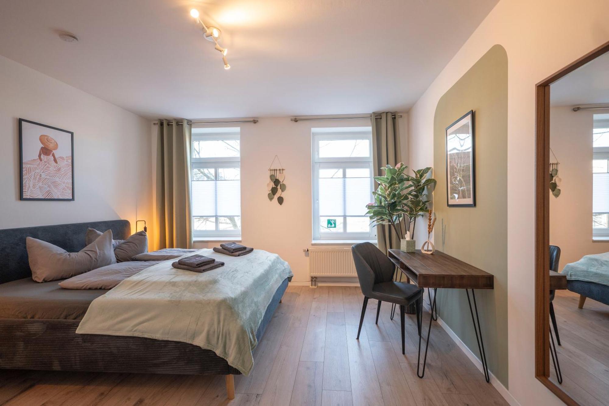 Boho-Suite - Sauna, Netflix, Nespresso, Zentral, Messe Chemnitz Exterior foto